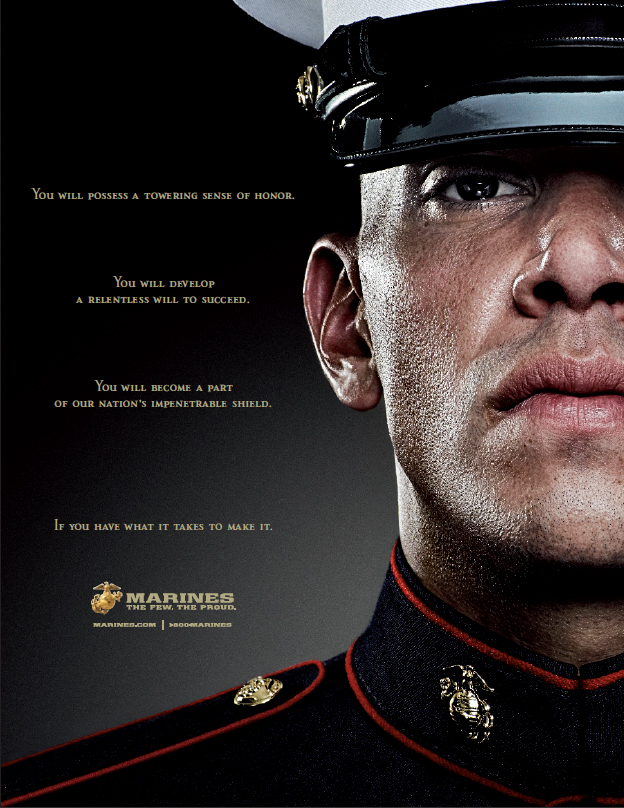 USMC Enlisted Print Campaign Jay Blizzard Art Director/Designer